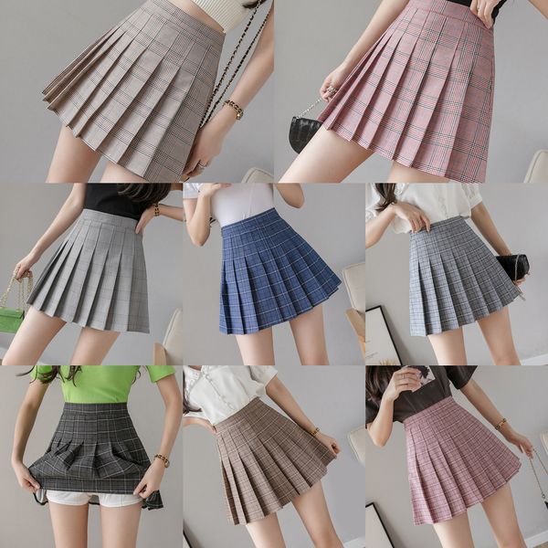 women plaid pleated skirts kawaii high waist a-line mini skirts plus size summer harajuku korean japanese school uniform q1219, Black
women plaid pleated skirts kawaii high waist a-line mini skirts plus size summer harajuku korean japanese school uniform q1219, Black