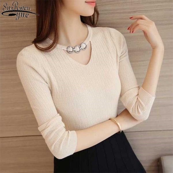 spring solid women sweaters long sleeve knitted sweater autumn and winter 2021 slim korean pullover thin office lady 10609 201223, White;black
spring solid women sweaters long sleeve knitted sweater autumn and winter 2021 slim korean pullover thin office lady 10609 201223, White;black