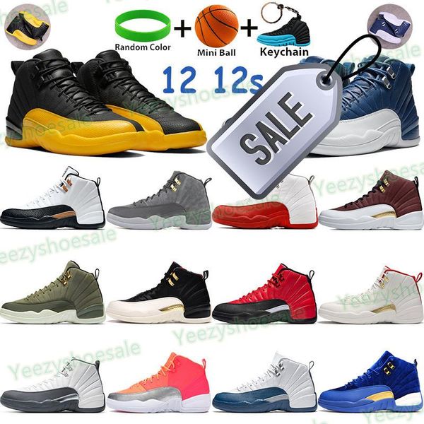 university gold 12 12s mens basketball shoes high sneakers indigo cny black royal blue cherry white dark grey sunrise men sports trainers h
university gold 12 12s mens basketball shoes high sneakers indigo cny black royal blue cherry white dark grey sunrise men sports trainers h