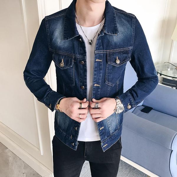 2018 autumn blue men long-sleeved denim jackets large size s-5xl fashion casual coats male1, Black;brown
2018 autumn blue men long-sleeved denim jackets large size s-5xl fashion casual coats male1, Black;brown