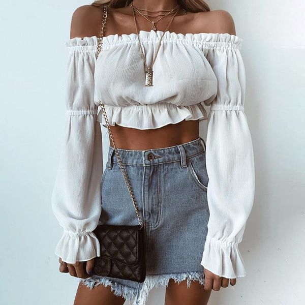 darlingaga fashion 2020 blusas white chiffon blouse shirt off shoulder crop ruffles pull sleeve autumn women's shirt1
darlingaga fashion 2020 blusas white chiffon blouse shirt off shoulder crop ruffles pull sleeve autumn women's shirt1