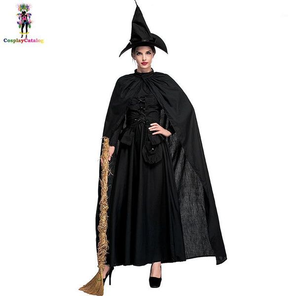 plus size classic black halloween bewitched witch woman costumes darling spellcaster costume female gothic dresses1, Black;red
plus size classic black halloween bewitched witch woman costumes darling spellcaster costume female gothic dresses1, Black;red