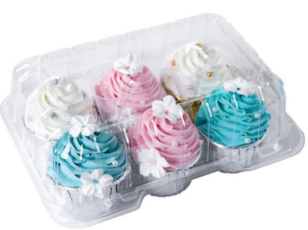 clear cupcake containers boxes 6 holder muffin cups with 4" high safe eco-friendly material
clear cupcake containers boxes 6 holder muffin cups with 4" high safe eco-friendly material