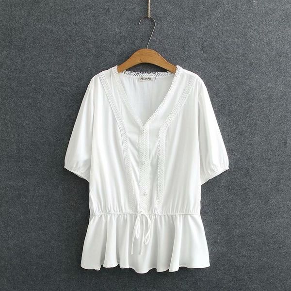 lace size more with cleavage v cotton short sleeve thin waist women loose t-shirts 2020 new casual summer soft black ladies tshirts 7dq0, White
lace size more with cleavage v cotton short sleeve thin waist women loose t-shirts 2020 new casual summer soft black ladies tshirts 7dq0, White