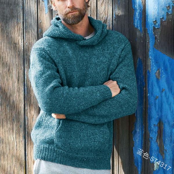 wepbel plus size loose pullover pocket long sleeve sweater solid color men sweaters casual winter new hooded sweater top, White;black
wepbel plus size loose pullover pocket long sleeve sweater solid color men sweaters casual winter new hooded sweater top, White;black