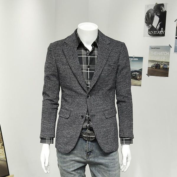 men's suits & blazers thicken men jackets 2021 autumn business man wedding groom casual grey fashion slim style, White;black
men's suits & blazers thicken men jackets 2021 autumn business man wedding groom casual grey fashion slim style, White;black