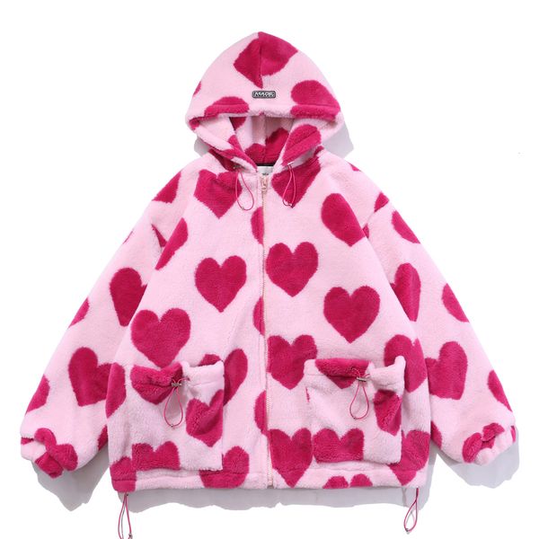 new 2021 valentine's day sherpa coat love heart print jacket hip hop thick parka lambswool men women winter streetwear furry outwear 7i, Black
new 2021 valentine's day sherpa coat love heart print jacket hip hop thick parka lambswool men women winter streetwear furry outwear 7i, Black