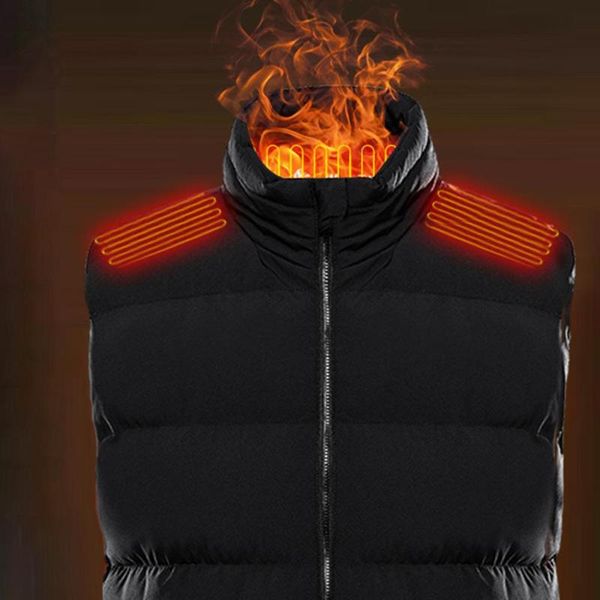 4 areas electric heated vest jackets usb electric heating vest camping winter outdoor hiking hunting thermal warmer waistcoat, Gray;blue
4 areas electric heated vest jackets usb electric heating vest camping winter outdoor hiking hunting thermal warmer waistcoat, Gray;blue