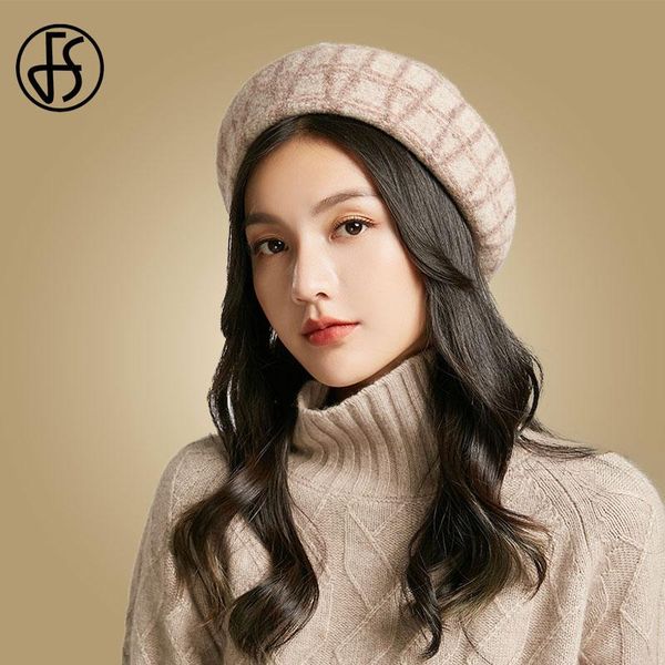 fs women beret hat french winter female plaid wool hats cap spring autumn 2020 fashion lady octagonal hats elegant warm caps, Blue;gray
fs women beret hat french winter female plaid wool hats cap spring autumn 2020 fashion lady octagonal hats elegant warm caps, Blue;gray