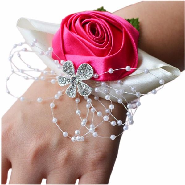 decorative flowers & wreaths 1 pcs wedding bridesmaid bride wrist corsage decoration hand flower, rose red artificial fx488-2
decorative flowers & wreaths 1 pcs wedding bridesmaid bride wrist corsage decoration hand flower, rose red artificial fx488-2