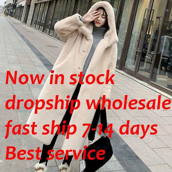 women's fur & faux 2021 autumn and winter thick imitation long hooded loose over-the-knee coat ladies mink women plush, Black
women's fur & faux 2021 autumn and winter thick imitation long hooded loose over-the-knee coat ladies mink women plush, Black