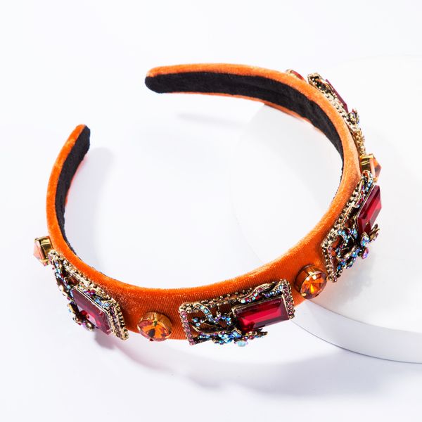 new rhinestone glass diamond diamond palace luxury hairband women's flannel wide edge super flash temperament headband, Silver
new rhinestone glass diamond diamond palace luxury hairband women's flannel wide edge super flash temperament headband, Silver