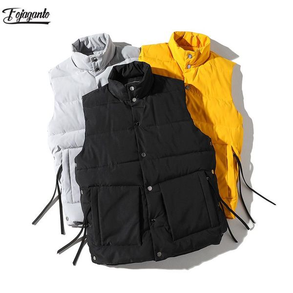 fojaganto brand sleeveless vest jacket mens autumn winter vest men outwear solid cotton coat thicken waistcoat male, Black;white
fojaganto brand sleeveless vest jacket mens autumn winter vest men outwear solid cotton coat thicken waistcoat male, Black;white