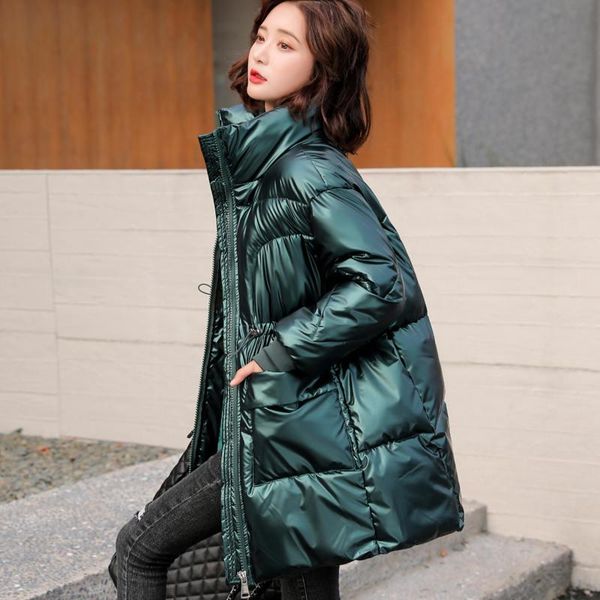 women's down & parkas waterproof stand collar long cotton padded winter coat women loose plus size puffer jacket female warm snow c6709, Black
women's down & parkas waterproof stand collar long cotton padded winter coat women loose plus size puffer jacket female warm snow c6709, Black