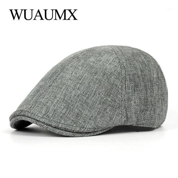 wuaumx retro solid linen berets hat men women summer breathable herringbone flat peaked hat casual painter newsboy cap gorras1, Blue;gray
wuaumx retro solid linen berets hat men women summer breathable herringbone flat peaked hat casual painter newsboy cap gorras1, Blue;gray