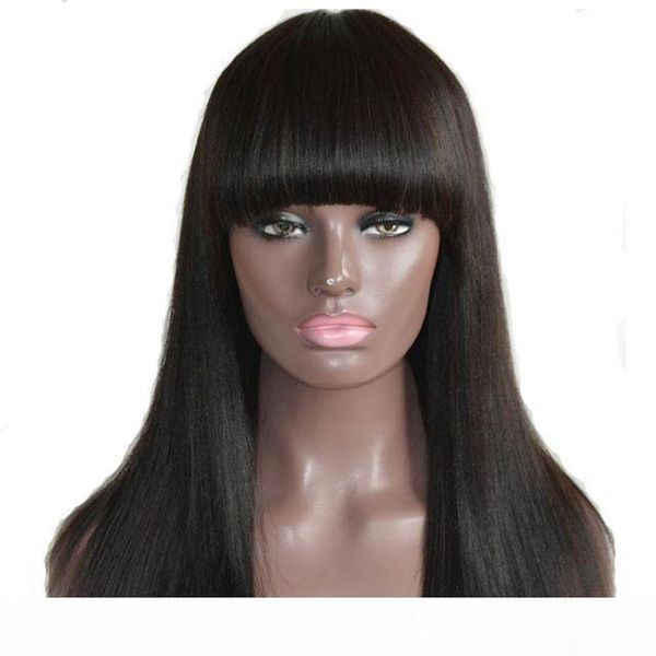 synthetic straight lace front wig with bangs silky straight glueless heat resistant lacefront synthetic wigs with baby hair, Black;brown
synthetic straight lace front wig with bangs silky straight glueless heat resistant lacefront synthetic wigs with baby hair, Black;brown