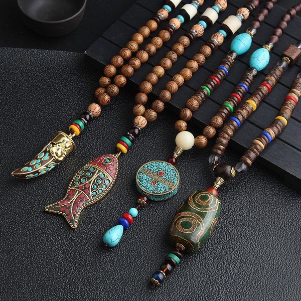 pendant necklaces handmade jewelry retro ethnic style sweater chain wooden beads necklace long female accessories, Silver
pendant necklaces handmade jewelry retro ethnic style sweater chain wooden beads necklace long female accessories, Silver