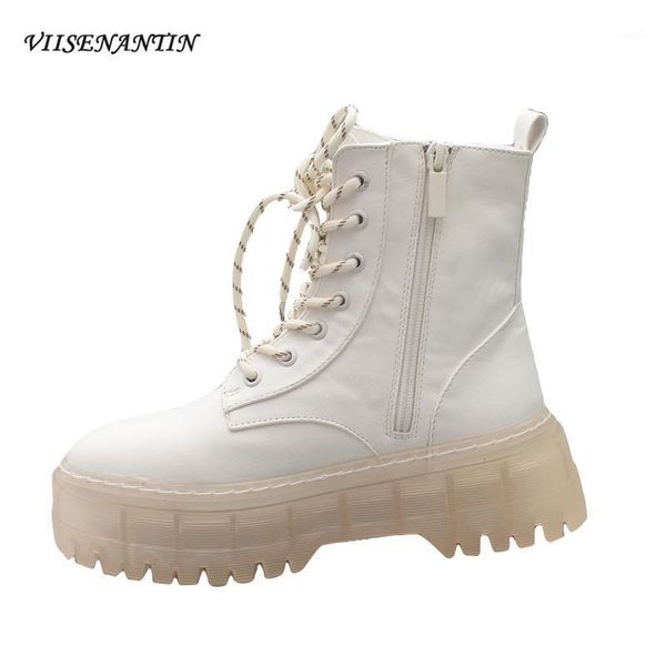 boots autumn and winter white transparent female short thick-soled round head side zipper handsome ankle motorcycle boots1, Black
boots autumn and winter white transparent female short thick-soled round head side zipper handsome ankle motorcycle boots1, Black