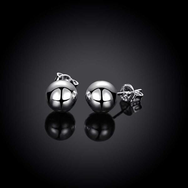stud 925 sterling silver minimalism smooth 8mm ball round earrings for women jewelry wedding gifts, Golden;silver
stud 925 sterling silver minimalism smooth 8mm ball round earrings for women jewelry wedding gifts, Golden;silver
