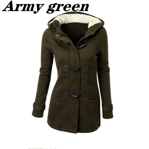 Factory direct women's plus size classic horn leather button hooded long-sleeved thick cold jacket cotton, Tan;black
Factory direct women's plus size classic horn leather button hooded long-sleeved thick cold jacket cotton, Tan;black