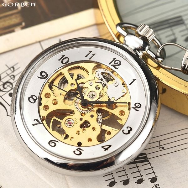 retro silver mechanical pocket watch for men women skeleton steampunk fob watch chain hand winding full steel transparent clock t200502, Slivery;golden
retro silver mechanical pocket watch for men women skeleton steampunk fob watch chain hand winding full steel transparent clock t200502, Slivery;golden
