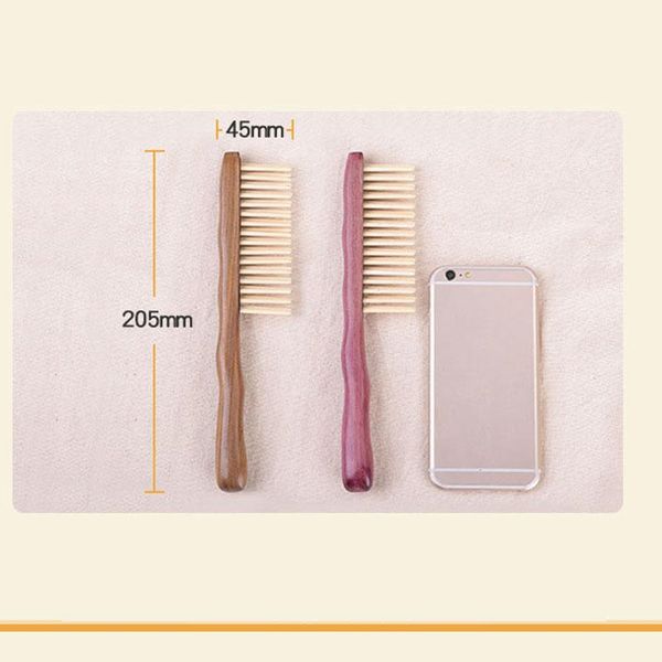 hair brushes 1 set natural sandalwood comb handmade wooden detangling wide tooth design, Silver
hair brushes 1 set natural sandalwood comb handmade wooden detangling wide tooth design, Silver