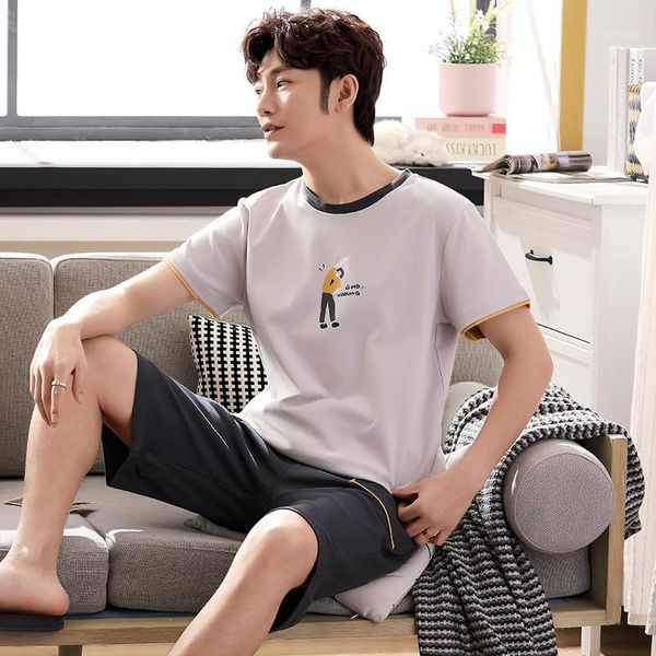 summer pajamas for men sleepwear cotton short sleeve short pants two pieces set men's pajama plus size 3xl male leisure homewear1, Black;brown
summer pajamas for men sleepwear cotton short sleeve short pants two pieces set men's pajama plus size 3xl male leisure homewear1, Black;brown