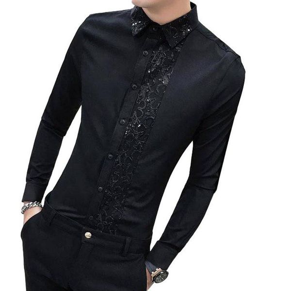 idopy men floral shirt fashion new korean slim fit tuxedo shirts mens long sleeve night club casual fashion shirt men, White;black
idopy men floral shirt fashion new korean slim fit tuxedo shirts mens long sleeve night club casual fashion shirt men, White;black