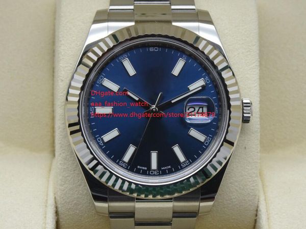 factory supplier wristwatches 41mm 116334 stainless steel automatic mechanical sapphire blue dial mens watch watches, Slivery;brown
factory supplier wristwatches 41mm 116334 stainless steel automatic mechanical sapphire blue dial mens watch watches, Slivery;brown