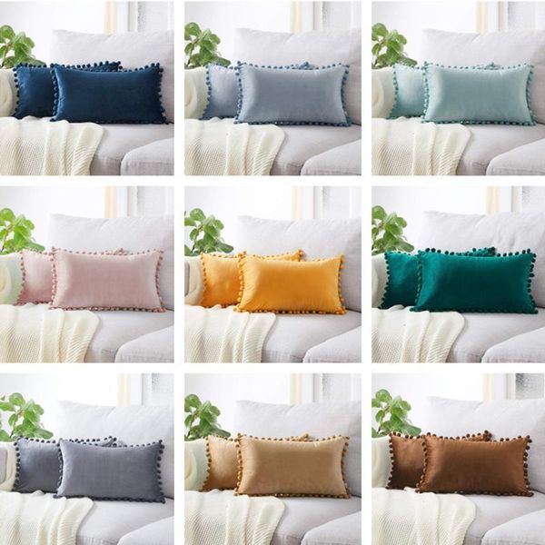 green blue grey pink solid velvet decorative pillows case soft sofa pillow ball 30x50cm with cushion velvet cover cover pompom1
green blue grey pink solid velvet decorative pillows case soft sofa pillow ball 30x50cm with cushion velvet cover cover pompom1