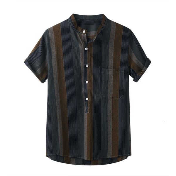 men hawaiian shirts summer shirt pocket multicolor striped print button down shirt casual loose cool beachwear shirts mens male, White;black
men hawaiian shirts summer shirt pocket multicolor striped print button down shirt casual loose cool beachwear shirts mens male, White;black