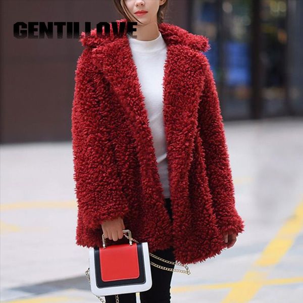 spring winter faux fur women coat thicken plush warm jackets high street female cardigan fashion solid color ladies outwear, Black
spring winter faux fur women coat thicken plush warm jackets high street female cardigan fashion solid color ladies outwear, Black