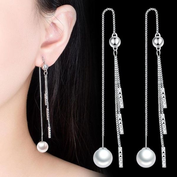 nehzy 925 sterling silver new women fashion jewelry pearl long tassel ear line retro simple earrings
nehzy 925 sterling silver new women fashion jewelry pearl long tassel ear line retro simple earrings