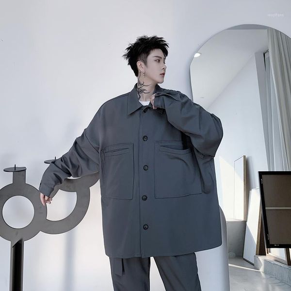 2020 spring and autumn new youth popular solid color big pocket loose jacket fashion casual lapel jacket black / gray m-xl1, Black;brown
2020 spring and autumn new youth popular solid color big pocket loose jacket fashion casual lapel jacket black / gray m-xl1, Black;brown