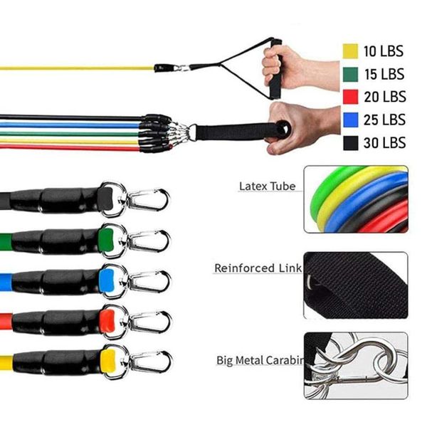resistance bands elastic sets workout rubber elast band fitness sports gym exercise equipment training pull rope 6tubes sit-up
resistance bands elastic sets workout rubber elast band fitness sports gym exercise equipment training pull rope 6tubes sit-up