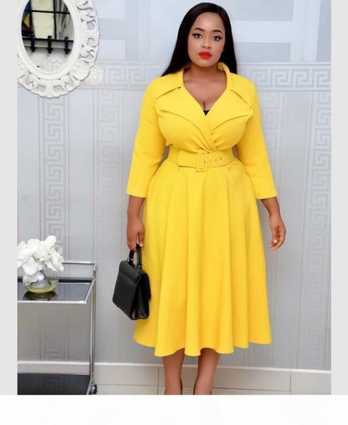 new dress suit collar collar waist slimming high waist solid color large size women dress d02201, White;black
new dress suit collar collar waist slimming high waist solid color large size women dress d02201, White;black