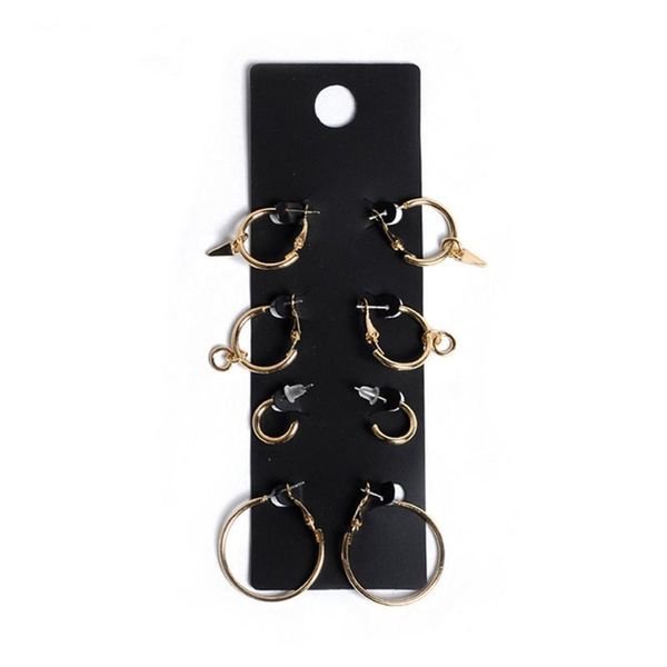hoop & huggie 6pcs/set chic gold metal color earrings set women simple trendy round geometric endless circle earring cham jewelry e253, Golden;silver
hoop & huggie 6pcs/set chic gold metal color earrings set women simple trendy round geometric endless circle earring cham jewelry e253, Golden;silver
