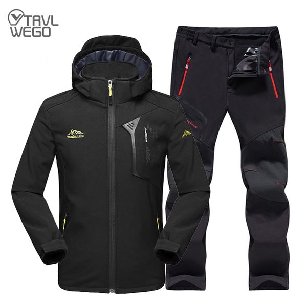 trvlwego man winter waterproof fishing warm softshell fleece hiking outdoor jackets trekking camp coat&pants set climb oversize q1201, Black;brown
trvlwego man winter waterproof fishing warm softshell fleece hiking outdoor jackets trekking camp coat&pants set climb oversize q1201, Black;brown
