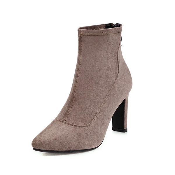 back zip boots women new 2020 zipper luxury designer female shoes round toe winter footwear mid calf low fashion ladies, Black
back zip boots women new 2020 zipper luxury designer female shoes round toe winter footwear mid calf low fashion ladies, Black