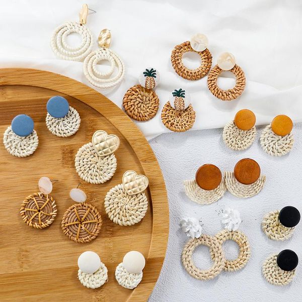 dangle & chandelier amorcome bohemia handmade geometric rattan earrings korea fashion jewelry vine braid drop for women summer, Silver
dangle & chandelier amorcome bohemia handmade geometric rattan earrings korea fashion jewelry vine braid drop for women summer, Silver