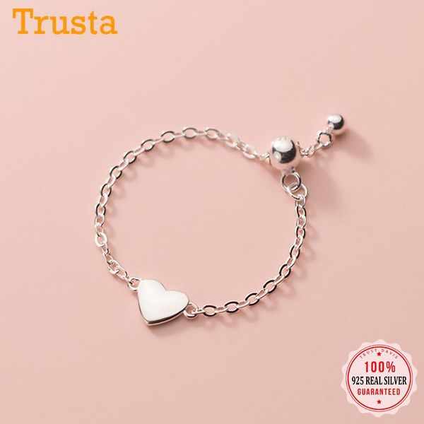 cluster rings trustdavis real 925 sterling silver fashion romantic sweet heart chain ring sizable for women wedding party fine jewelry da188, Golden;silver
cluster rings trustdavis real 925 sterling silver fashion romantic sweet heart chain ring sizable for women wedding party fine jewelry da188, Golden;silver