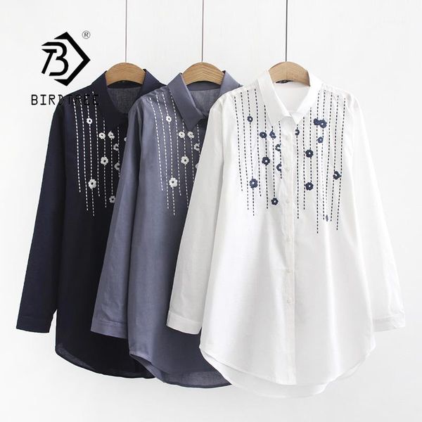 new arrival women floral embroidery cotton white shirt long sleeve casual blouse loose plus size 4xl feminina blusa t06339f1
new arrival women floral embroidery cotton white shirt long sleeve casual blouse loose plus size 4xl feminina blusa t06339f1