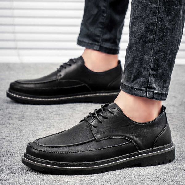 2021 autumn and winter new business men's lace up casual shoes british formal leather, Black
2021 autumn and winter new business men's lace up casual shoes british formal leather, Black