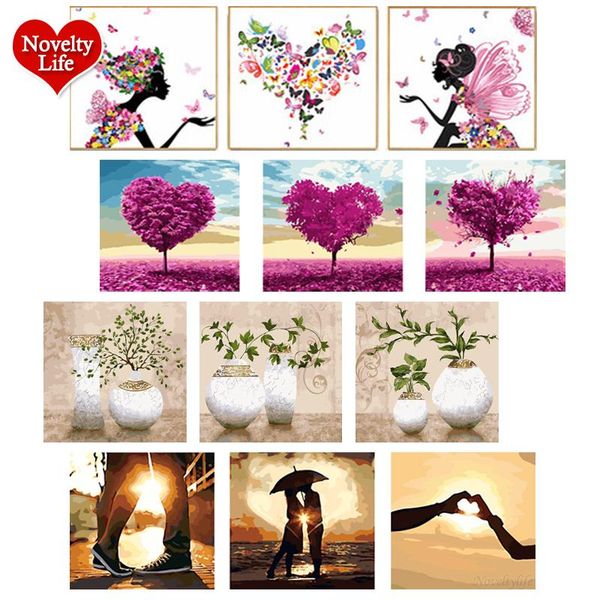 3 pcs/set diy oil painting by numbers flowers vase coloring picture drawing canvas hand painted wall landscape gift with frame
3 pcs/set diy oil painting by numbers flowers vase coloring picture drawing canvas hand painted wall landscape gift with frame