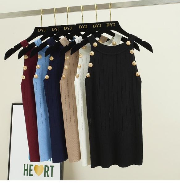 amolapha women soild button hollow out thin knitted tank female girls double breasted knit sleeveless sweater tanks1, White
amolapha women soild button hollow out thin knitted tank female girls double breasted knit sleeveless sweater tanks1, White