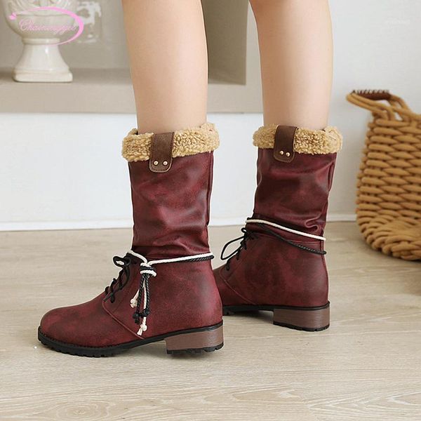 casual style round head mid-calf boots fashion lace-up pleated black yellow red medium heel motorcycle boots women's shoes1
casual style round head mid-calf boots fashion lace-up pleated black yellow red medium heel motorcycle boots women's shoes1