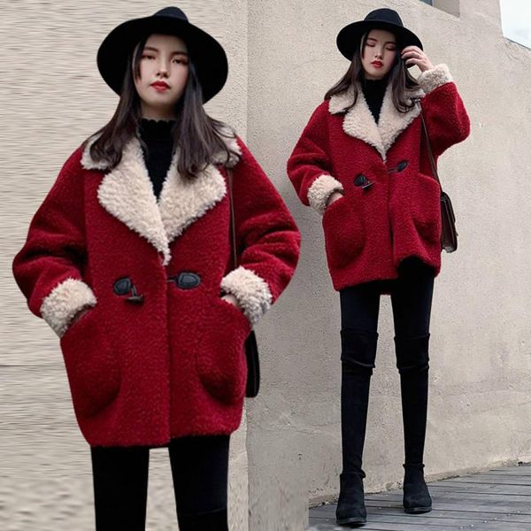 casual teddy coat winter fleece plus size warm thick faux fur jacket coat women pockets plush overcoat fahion outwear q65, Black
casual teddy coat winter fleece plus size warm thick faux fur jacket coat women pockets plush overcoat fahion outwear q65, Black