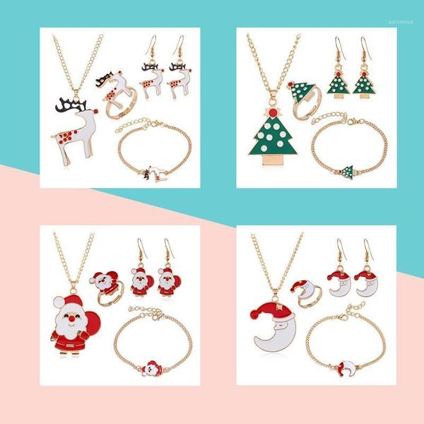 christmas series cartoon snowman elk snowflake christmas tree santa claus stud earrings necklace bracelet fashion festival cute1, Golden;silver
christmas series cartoon snowman elk snowflake christmas tree santa claus stud earrings necklace bracelet fashion festival cute1, Golden;silver