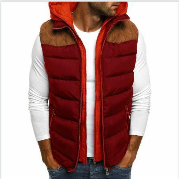 2021 winter new european code tide men's fashion color matching hooded cotton vest, Black;white
2021 winter new european code tide men's fashion color matching hooded cotton vest, Black;white