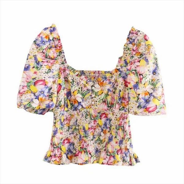 2020 new women v neck chic floral print casual slim smock blouse female puff sleeve elastic shirts leisure chemise ls6547, White
2020 new women v neck chic floral print casual slim smock blouse female puff sleeve elastic shirts leisure chemise ls6547, White